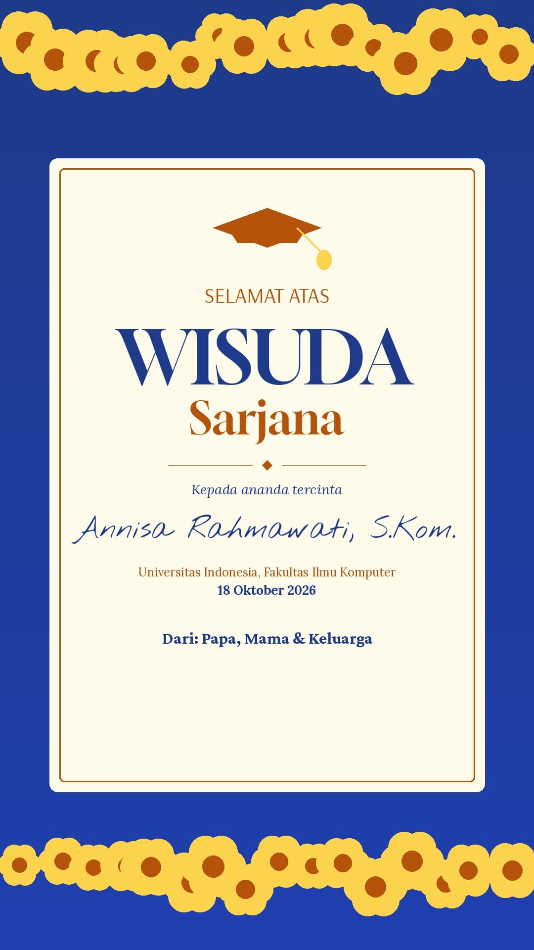 Papan Bunga Digital — Wisuda — preview 1