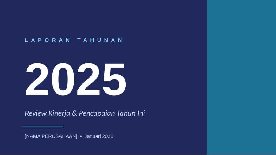 Laporan Tahunan Perusahaan — Ocean Blue — preview 1