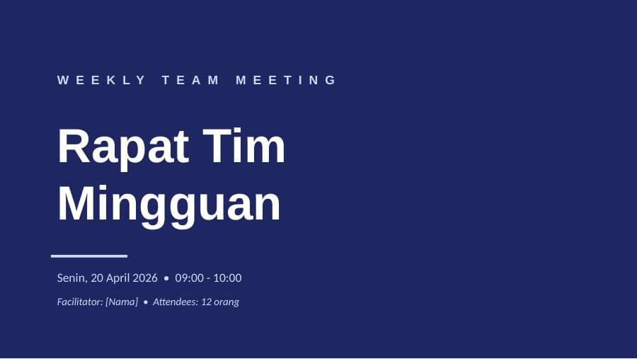 Rapat Mingguan / Bulanan — Midnight Executive — preview 1